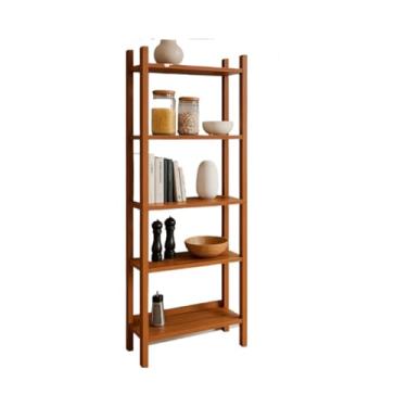 Imagem de Estante Industrial Em Mdp | Prateleira Para Livros | Para Quarto, Sala E Cozinha | DecoraçãO De Ambientes(Nature/Branco)