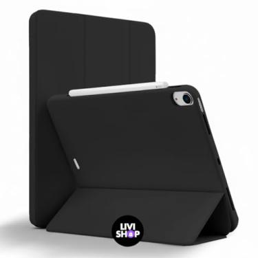 Imagem de Capa Anti Impacto PREMIUM para iPad 10 10.9 10ª Geração e iPad 11ª Geração Chip A16 – Função Sleep Compartimento para Apple Pencil – Tampa Magnética, Proteção Total (PRETO)