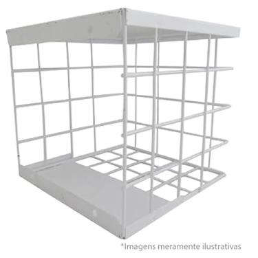 Imagem de Grade Para Proteção de Câmera Cftv de Segurança Tipo Gaiola (preto)