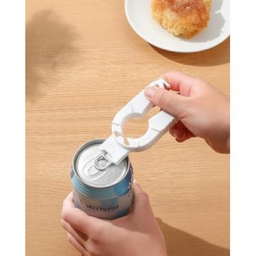 Imagem de Pacote com 2 abridores de garrafas universais, multifuncionais, abridor de latas para uso doméstico, removedor de vedação, branco, LCC873-01