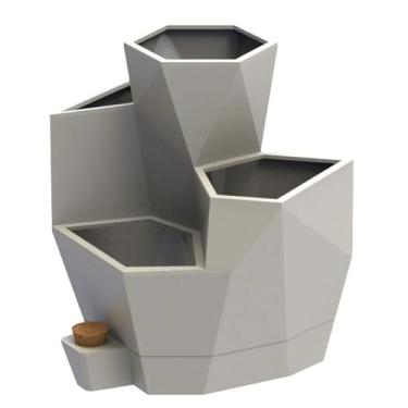 Imagem de Vaso Jardim De Temperos Vida Japi Vida Cimento Autoirrigável