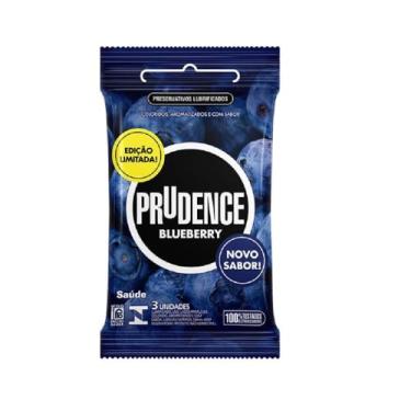 Imagem de Prudence Preservativo Lubrificado Blueberry com 3 Unidades