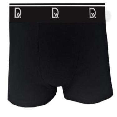 Imagem de Cueca Boxer Cotton Delrio Preto M BX12417