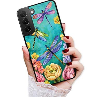 Imagem de Para Samsung A55 5G, para Samsung Galaxy A55 5G, capa traseira macia protetora durável, HOT13383 flor libélula
