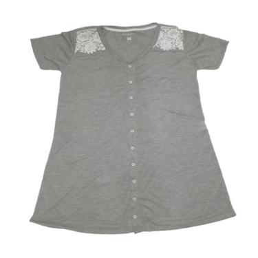 Imagem de Camisola Manga Curta Botão/Silk K177 Basic+ Mescla M