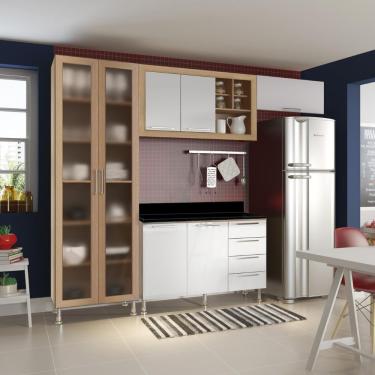 Imagem de Armario Cozinha Completo Ditália Aspen 4 Pçs Carvalho/br A48