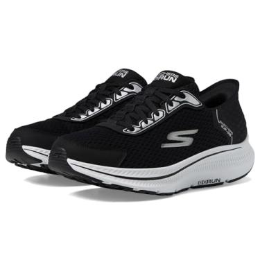 Imagem de Skechers Tênis masculino Hands Free Slip-ins Go Run Consistent 2.0 Empower, Preto/branco, 7.5 Wide
