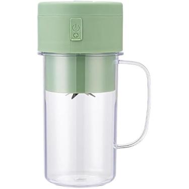Imagem de Copo Caneca Liquidificador Mini Juicer 420ML 6 laminas com tampa e canudo Recarregável Portátil(Aleatorio)