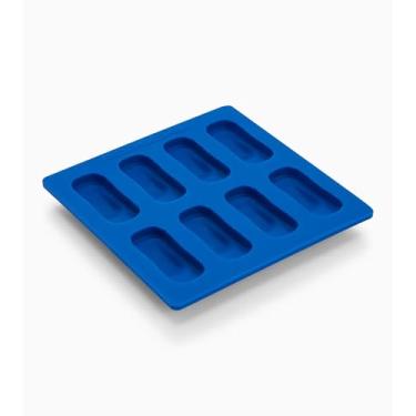 Imagem de Porsche Bandeja de silicone para cubos de gelo 911, azul, resistente ao calor de -40 °C a 230 °C, molde seguro para alimentos para gelo, chocolate e bombons