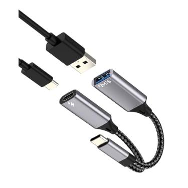 Imagem de Adaptador de carregamento USB C tipo C para OTG de 30 W (2 em 1) para iPhone 17 16 15 Pro Max cabo conversor de dados de leitor de cartão de câmera digital para Apple MFi certificado para iPad