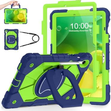 Imagem de WESOROL Capa para Samsung Galaxy Tab S10 Lite/S10 FE/S9 FE 10,9 polegadas (2025/2023) Galaxy Tab S9 11 polegadas, capas à prova de choque para Samsung S9 FE com suporte giratório protetor de tela