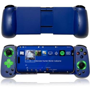 Imagem de arVin Mobile Gaming Controller for iPhone, Android with Phone CASE Support & Green Light, Wireless Gamepad for iPhone/iPad/Samsung/Tablet/Switch/PS4/PC-Play Xbox Cloud Gaming/PS Remote Play/Steam Link