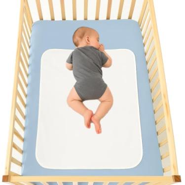 Imagem de Protetor de Colchão Berço Cama Infantil Bebê AntiXixi 80x60 - Kit 3 peças