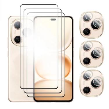 Imagem de DLMTVO Película protetora de tela curvada 3D para Honor Power, vidro temperado 6 em 1