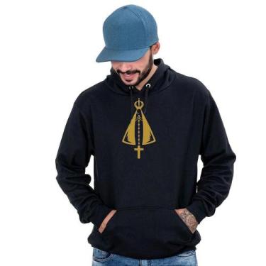 Imagem de Blusa Moletom Masculina Estampa Bolso Canguru Capuz Conforto - Campero