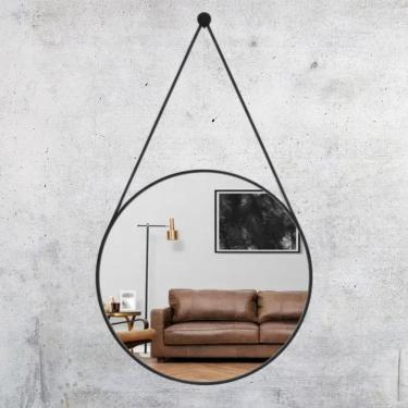 Imagem de Espelho Redondo Madeira Entrega Rápida E Qualidade Garantida