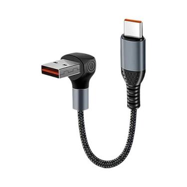 Imagem de Cabo De Carregamento Rápido USB Tipo C Para Tipo C 66W 6A 90  Elbow 02