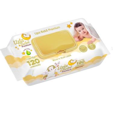 Imagem de Toalha Umedecida Upa Bebe Premium Aloe Vera 120 Unidades
