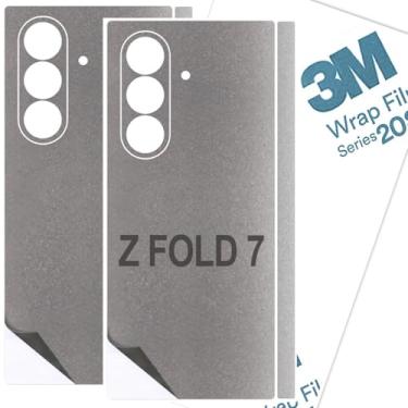 Imagem de Película Z Fold 7 Skin Wrap 3M (pacote com 2) Película protetora traseira Galaxy Z Fold 7 (prata)