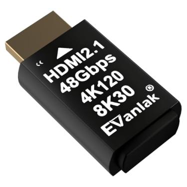 Imagem de Emulador EDID de plugue fictício HDMI 2.1 4K 120Hz – Adaptador de tela virtual de alta resolução para PC, fones de ouvido VR e mineração de criptografia, suporta 8K @30Hz / 4K @ 120Hz Headless Ghost
