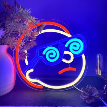 Imagem de iPuppy Sinais de néon de anime Morty Neon para parede com desenho animado Rick regulável placas de LED para quarto sala de jogos homem caverna festa luzes decoração de parede, presentes de aniversário