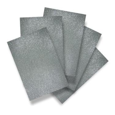 Imagem de Placa de EVA Brilho Seller 60x40cm 1,5mm  5 Unidades, Glitter Integral