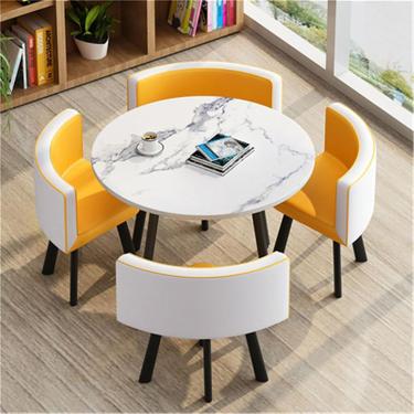 Imagem de Conjunto De Mesa De Jantar De Cozinha Pequena E Simples, Mesa De Café Da Manhã Redonda Moderna, Conjunto De Mesa E Cadeira Redondas Para Sala De Jantar E Cozinha, #47, 80x75cm/31.5x29.5in(WxH)