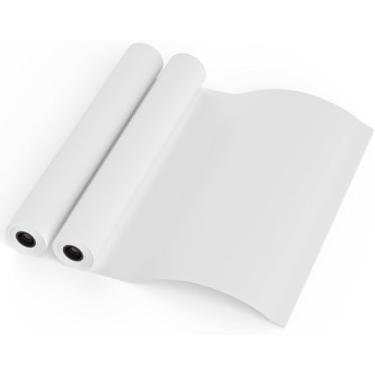 Imagem de FungLam Papel de formato amplo, 2 rolos de papel plotter 96 pol x 150 pés, rolos de ligação CAD de 9 kg em núcleo de 5 cm para impressão CAD em impressoras jato de tinta de grande formato