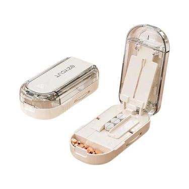 Imagem de Cortador De Comprimidos Portátil E Preciso UNTIOR Com Organizador De A