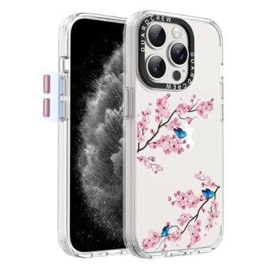 Imagem de GuardCrew Capa para iPhone 15 Pro Max, [proteção contra quedas de grau militar de 3,5 m à prova de colisão] [antiamarelamento e antidescasca] Capa de telefone fina à prova de choque transparente para