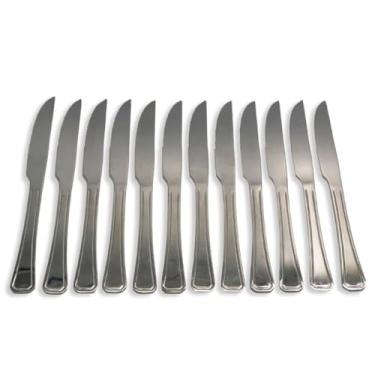 Imagem de Conjunto de Facas para Churrasco em Inox, 12 Peças, 23cm x 2cm, Design Sofisticado, Leve e Durável