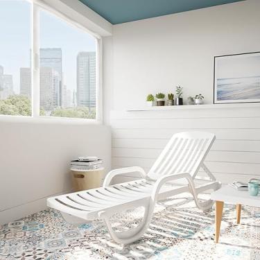 Imagem de Espreguiçadeira Caraíva com Rodas Branca