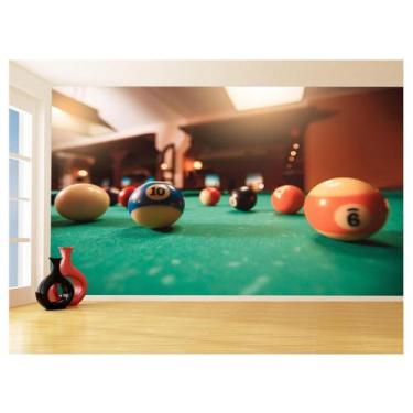 Imagem de Papel De Parede 3D Salão De Jogos Bilhar Sinuca 3,5M Jcs25 - Você Deco