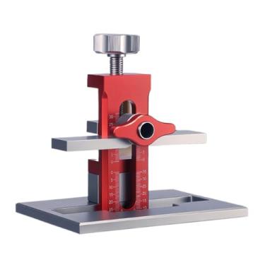 Imagem de Gabarito de instalação de porta de armário, auxílio de ferragens de gaveta, gabarito de montagem de porta de precisão para marcenaria, casa, móveis, cozinha, armário, gaveta