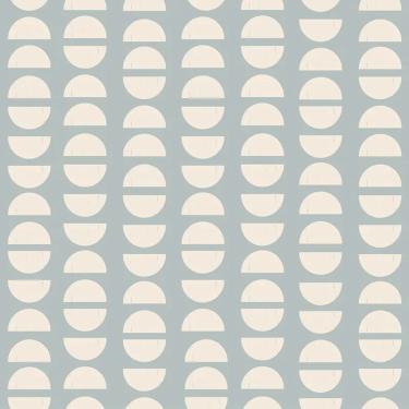 Imagem de Papel de Parede Revoada Café Azul e Branco 4463