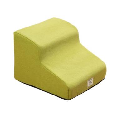 Imagem de Bothyi Escada para cães, 2 degraus, rampa para animais de estimação, capa removível, antiderrapante, escada compacta para gatos, sofá, cama, carro e casa, Amarelo