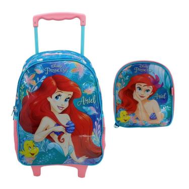 Imagem de Kit Mochila de Rodinha Xeryus 14 Ariel 11481-Feminino
