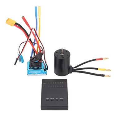 Imagem de Ainoli 3650 Motor Kit 2300KV Configurações de um clique à prova d'água RC Brushless Motor ESC Combo com placa de programação para carro RC 1/10 1/8