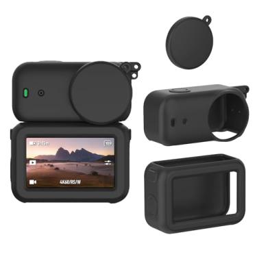 Imagem de Capa de silicone compatível com DJI Osmo Nano, porta USB reservada, proteção total, sem medo de arranhões e batidas, preta