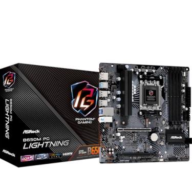 Imagem de Placa Mãe Asrock B650M PG LIGHTNING (AM5/4xDDR5/HDMI/DP/M.2/USB 3.2)