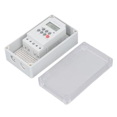 Imagem de Cryfokt Caixa de Temporizador de Bomba de Piscina Digital à Prova D'água Interruptor de Controle de Tempo Programável para Motor de Spa Aquecedor, Ideal para Piscina, 28 Operações ON OFF, Erro de