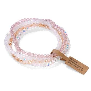 Imagem de Pulseiras de contas para mulheres, pulseira de vidro retrô moderna, presentes para mulheres, etiqueta de amizade, pulseiras de joias, One Size, Vidro, Sem Pedra Preciosa