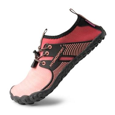 Imagem de FITKICKS Calçado HydroSport Land-to-Water, tênis unissex descalço, ideal para praia, ioga, surf, acampamento, acessórios versáteis para homens e mulheres, Coral, 36/38 BR