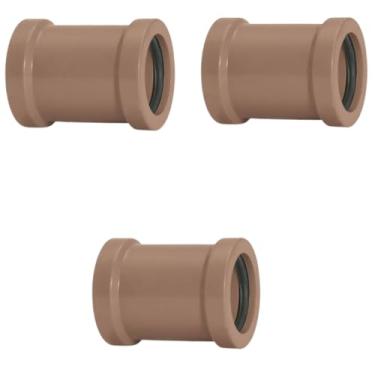 Imagem de Luva de Correr 50mm PVC Encanamento Conexão Kit 03 Un