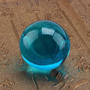 Imagem de Esfera de bola de cristal azul real 40mm natural k9 cristal cura meditação feng shui presente decorativo com suporte para decoração de mesa de escritório doméstico