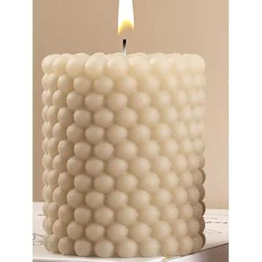 Imagem de Vela decorativa aromática Ideal para criar o ambiente perfeito em reuniões(Cilindro,Gardênia)