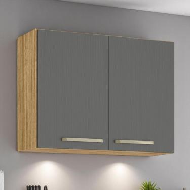 Imagem de Armário 2 Portas 800 Ametista Freijó Gris