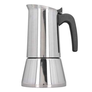 Imagem de TOPINCN Pote Moka de Aço Inoxidável, 6 Xícaras, Fogão, Máquina de café Expresso, Aço Inoxidável Cubano e Italiano, Cafeteira para Cooktops de Indução (9 xícara)