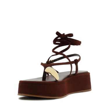 Imagem de SCHUTZ Sandália Zadie Flatform, marrom castanho, Castanho, 40