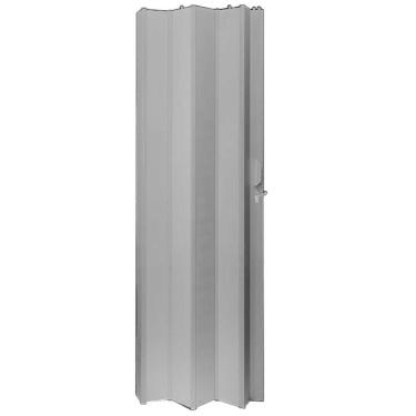 Imagem de Porta Sanfonada Pvc 210x80cm Cinza - 400188-500701 - Fortlev Porta Sanfonada Pvc 2,10 X 80 Cinza Fortlev